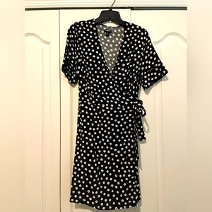 Polkadot wrap dress from Express.